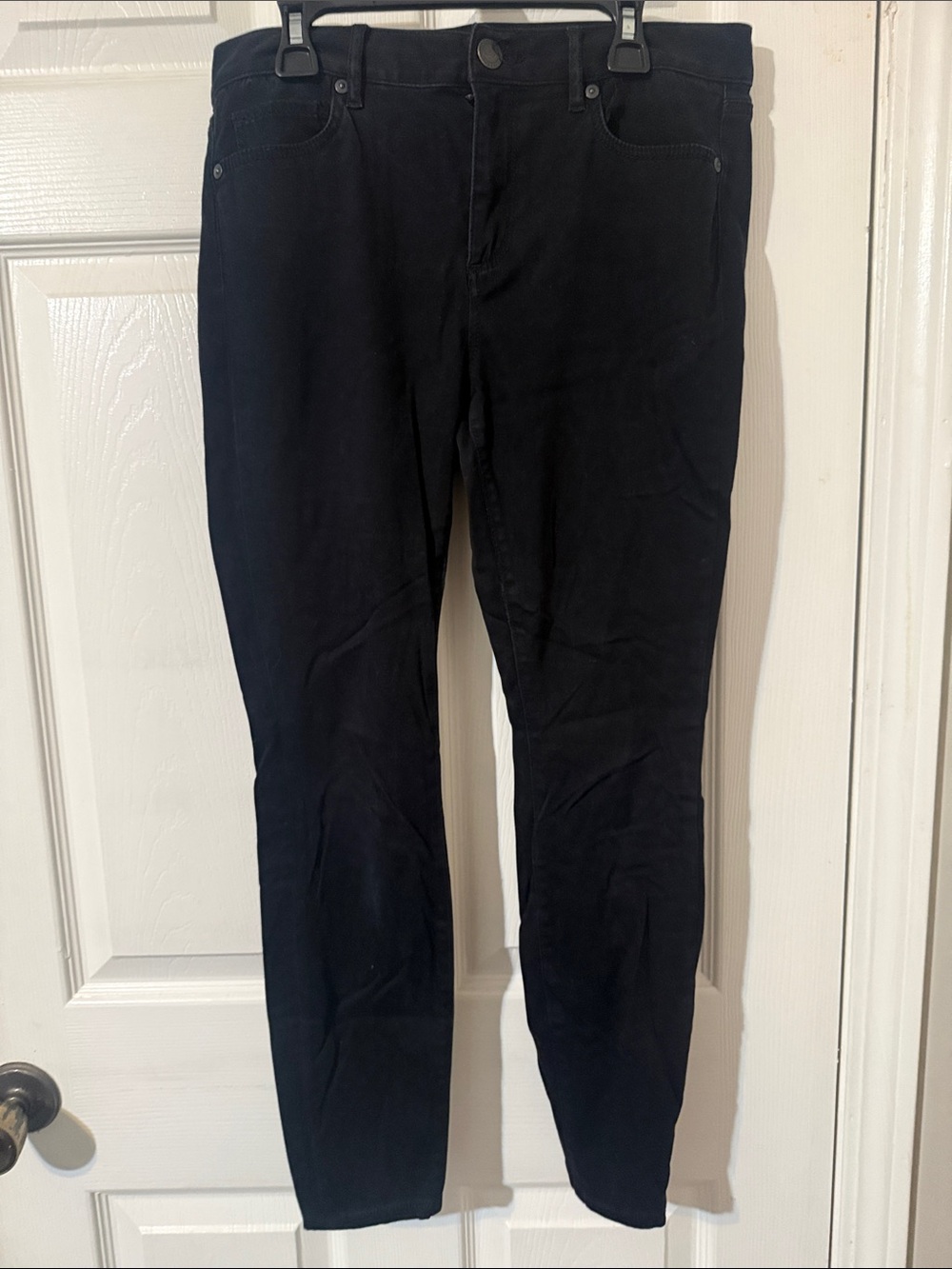 LOFT Black Chino Pants - Slim Fit